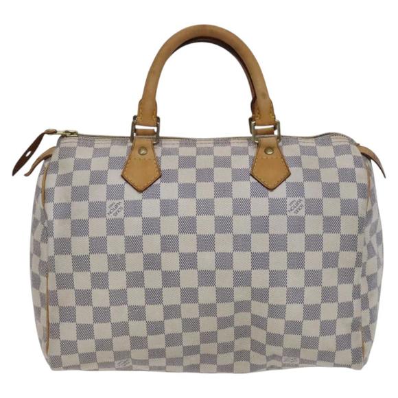 LOUIS VUITTON Damier Azur Speedy 30 Hand Bag N41533 LV Auth BD864 - Picture 3 of 16